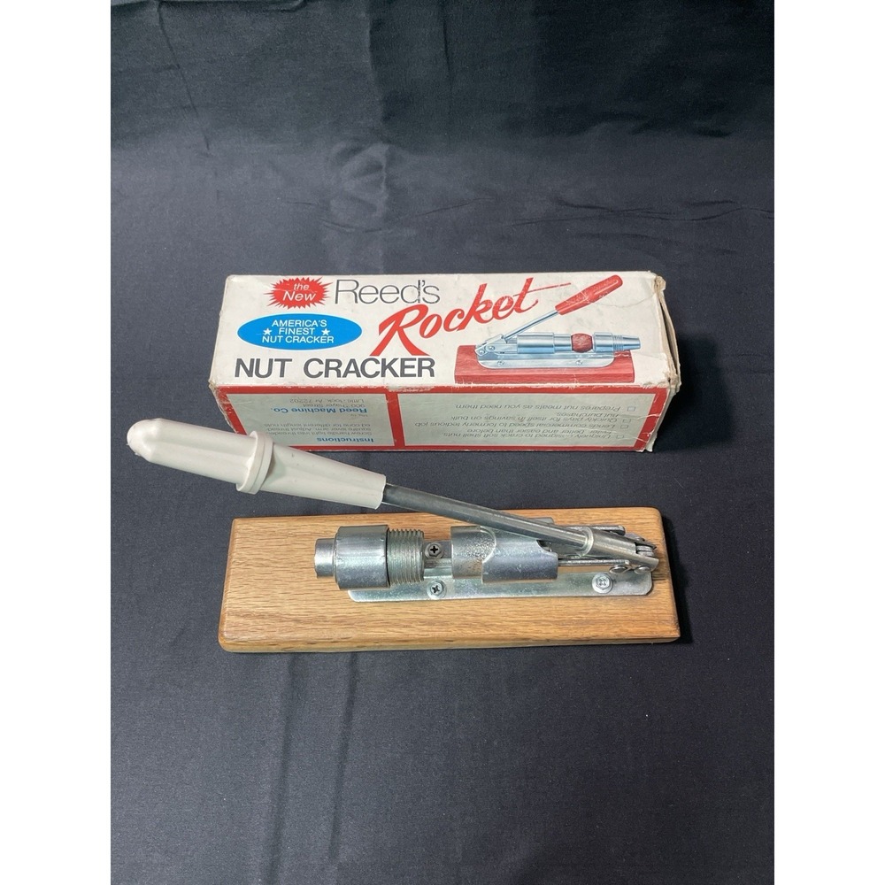 Vintage Reed's Rocket Nut Cracker Model 800 w/ Box Little Rock Arkansas USA